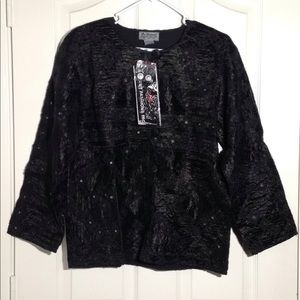 Women's Embroidered Mirrored Jacket small or lrg